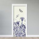 Ver imagem 1 de Adesivo de Porta - Flores Secas