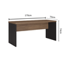 Mesa Reta 170cm para Escritório C/ 2 Gavetas 100% Nacional - 3