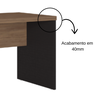 Mesa Reta 170cm para Escritório C/ 2 Gavetas 100% Nacional - 4