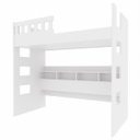 Ver imagem 4 de Cama Alta com Nichos e Grade de Proteção U233523 Branco