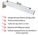 Ver imagem 2 de Bancada Reta para Cuba de Sobrepor 60x40x10 para Banheiro Cor:Calacata Ouro