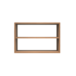 Nicho Decorativo Retangular com Prateleira 60x40x20 Mdf Plancasa:louro Freijó - 2