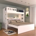 Ver imagem 1 de Beliche Casal com Nichos e Grade de Proteção 