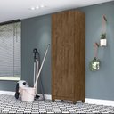 Ver imagem 1 de Armário Multiuso 2 Portas 4 Prateleiras New Iris Marrom/Castanho Wood