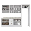 Ver imagem 4 de Cozinha Completa Americana 5 Peças com Lateral Branco - Móveis Henn