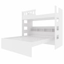 Ver imagem 2 de Beliche Queen com Nichos e Grade de Proteção U233537 Branco