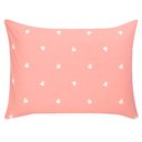 Ver imagem 5 de Jogo de Cama Duplo Casal 4 Peças Percal 180 Fios Coração Rose Sonhare Prata