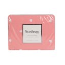 Ver imagem 6 de Jogo de Cama Duplo Casal 4 Peças Percal 180 Fios Coração Rose Sonhare Prata