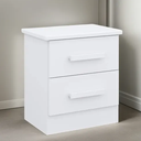 Ver imagem 1 de Mesa de Cabeceira New Athos Branco - D Doro Móveis
