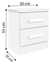 Ver imagem 2 de Mesa de Cabeceira New Athos Branco - D Doro Móveis