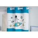 Ver imagem 2 de Cortina Infantil Estampada Astronauta 2,00x1,70m Turquesa FASTLAR CORTINA DE COZINHA