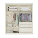 Ver imagem 3 de Guarda Roupa Lugano 1 Porta Espelhada Mdf - Mademarcs