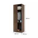 Ver imagem 2 de Closet Modulado Canto Reto (altura: 236cm) Dir/esq. sem Porta Prestige Luciane