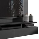 Ver imagem 4 de Home Painel Suspenso Noruega para TV até 55 Polegadas Preto - Móveis Leão