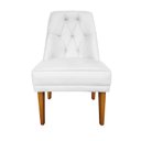 Ver imagem 7 de Kit 4 Cadeiras Paris + 2 Paris Retro Suede Branco Dominic Decor