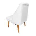 Ver imagem 6 de Kit 4 Cadeiras Paris + 2 Paris Retro Suede Branco Dominic Decor
