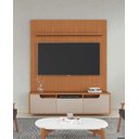 Ver imagem 2 de Rack Jersey com Painel Siena 1.60m Marrom Off White - Casa D