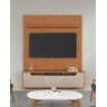 Rack Jersey com Painel Siena 1.60m Marrom Off White - Casa D - 2