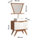 Ver imagem 2 de Conjunto Banheiro Berton Onix 0,80cm