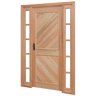 Porta de Madeira Lambril 213x144cm com Batente 9,4cm Ewk P12 M34 Rondosul - 4