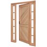 Porta de Madeira Lambril 213x144cm com Batente 9,4cm Ewk P12 M34 Rondosul - 5