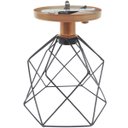 Ver imagem 6 de 3 Lustre Teto Plafon + 3 Lâmpada Led Industrial Aramado Cálice Preto Retrô Vintage Cobre Rose