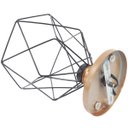 Ver imagem 5 de 3 Lustre Teto Plafon + 3 Lâmpada Led Industrial Aramado Cálice Preto Retrô Vintage Cobre Rose