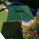 Ver imagem 3 de Guarda Sol Alumínio Verde 3x3m Impermeável Uv 98% Estilo Resort