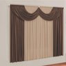 Cortina Montreal 3 Mts em Malha Janela Sala Quarto Tabaco - 1