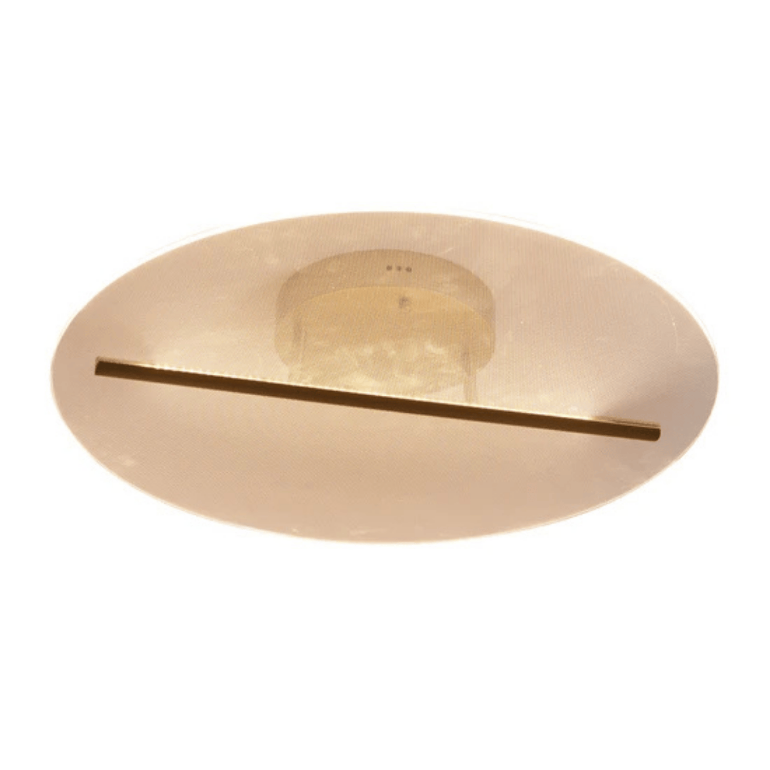 Plafon Razi 1 Módulo Redondo Dourado Led 17w 3000k | MadeiraMadeira