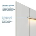 Ver mais imagens de Rack com Painel para TV até 75 Polegadas 200x136cm Horizonte CabeCasa MadeiraOriginals Offwhite