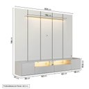 Ver imagem 4 de Rack com Painel para TV até 75 Polegadas 200x136cm Horizonte CabeCasa MadeiraOriginals Offwhite