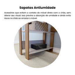 Escrivaninha com Estante 4 Prateleiras 120cm Match - 12