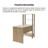 Escrivaninha com Estante 4 Prateleiras 120cm Match - 10