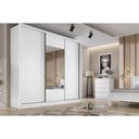 Ver imagem 1 de Guarda Roupa 3 Portas 1ESP 4g Arezzo N. Horizonte Neve