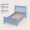 Ver imagem 3 de Cama de Solteiro de Madeira Maciça Ecoconfort