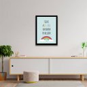 Ver imagem 2 de Quadro Seja o Arco-Íris Da Nuvem de Alguém 24x18cm - com vidro:Madeira preta