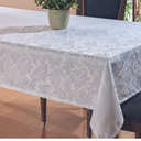 Ver imagem 2 de Toalha Mesa Luxo Retangular Jacquard 2,50m X 1,50m 8 Lugares:branco