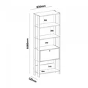 Ver imagem 7 de Estante 4 Prateleiras 1 Porta Basculante Mdp Match