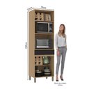 Ver imagem 2 de Torre Quente Modulado 70cm 2 Nichos 1 Gaveta 4 Portas Slim Luciane