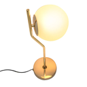 Ver imagem 4 de Abajur Viva Dourado e Branco (d)17cm (a)49cm 1xe27 Bolinha 5w - Sq007