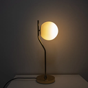 Ver imagem 6 de Abajur Viva Dourado e Branco (d)17cm (a)49cm 1xe27 Bolinha 5w - Sq007