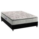 Ver imagem 1 de Cama Box Casal: Colchão Espuma D33 Orthosono + Base Crc Suede Black (138x188)