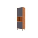 Ver imagem 1 de Paneleiro de Cozinha Modulado Esplêndida Torre Quente C- 4 Portas e 1 Nicho P- Forno 70cm Cinamomo-