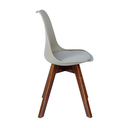 Ver imagem 4 de Conjunto de Mesa de Jantar Quadrada 90cm X 90cm com 4 Cadeiras Leda Design Nude