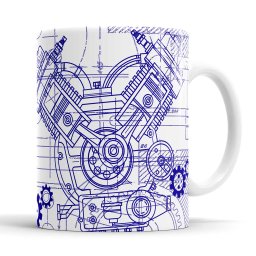 Caneca Engenharia Mecânica com Saquinho - 2
