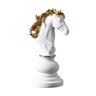 Decoração Peças de Xadrez Cavalo Escultura Média Estátua 16cm - 3