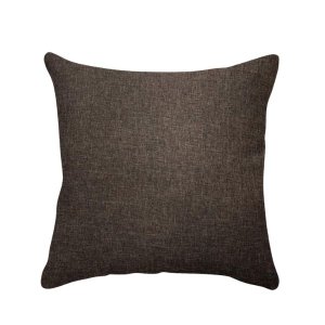 Capa de Almofada Lisa Linho Marrom 50x50cm