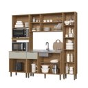 Ver imagem 6 de Cozinha Modulada 4 Peças com Paneleiro Florença Bege/Marromle/Sabbia
