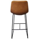Ver imagem 4 de Banqueta Oxford Couro Ecologico Caramelo Base Aço 100cm - 70810